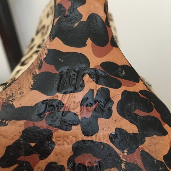 Leopard print high heel wedge - Picture 4 of 5